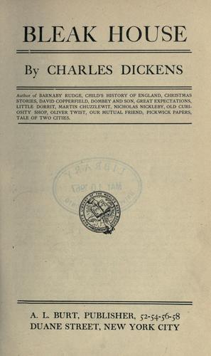 Charles Dickens: Bleak House (A.L. Burt)